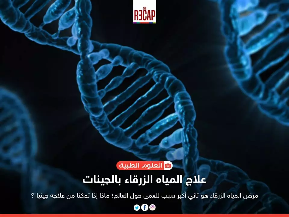علاج المياه الزرقاء بالچينات